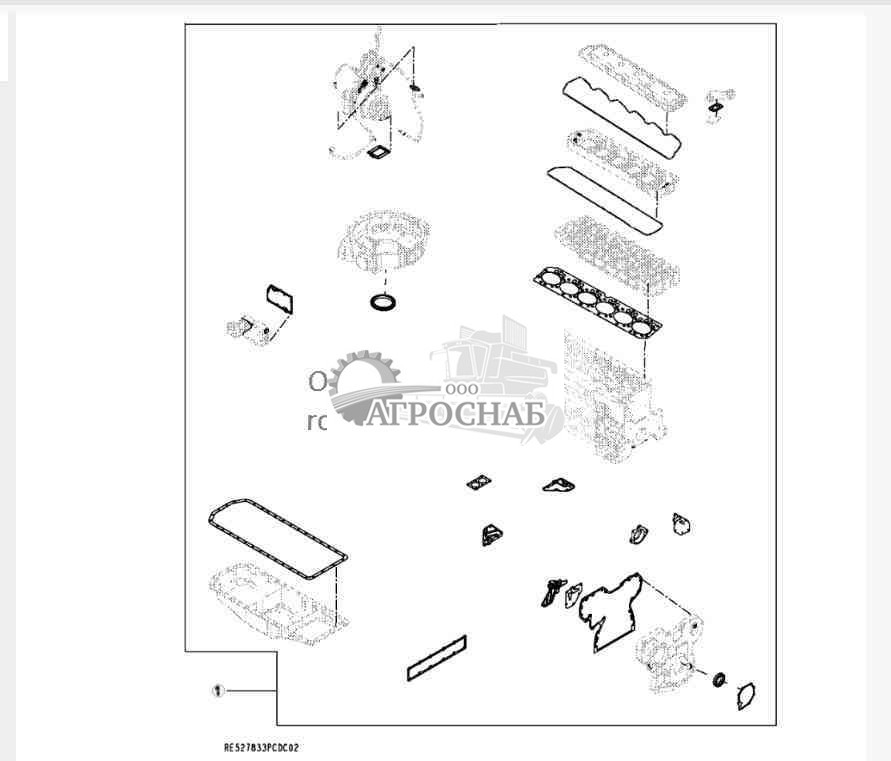 9901 Комплект прокладок двигателя 